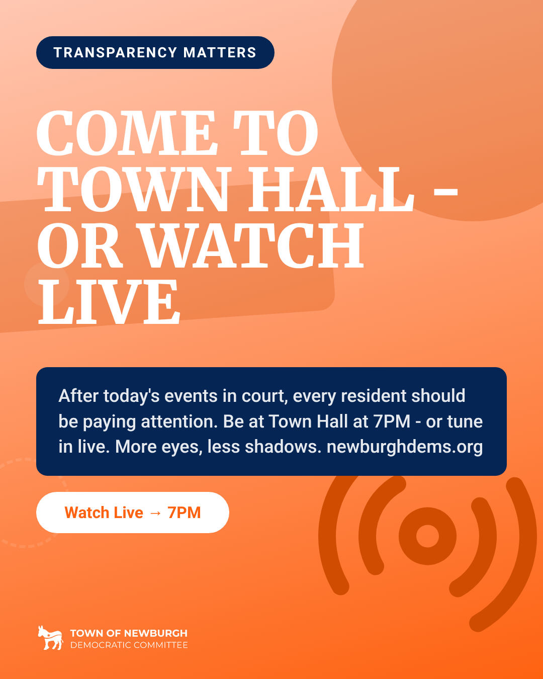 Town Council Meeting Tonight