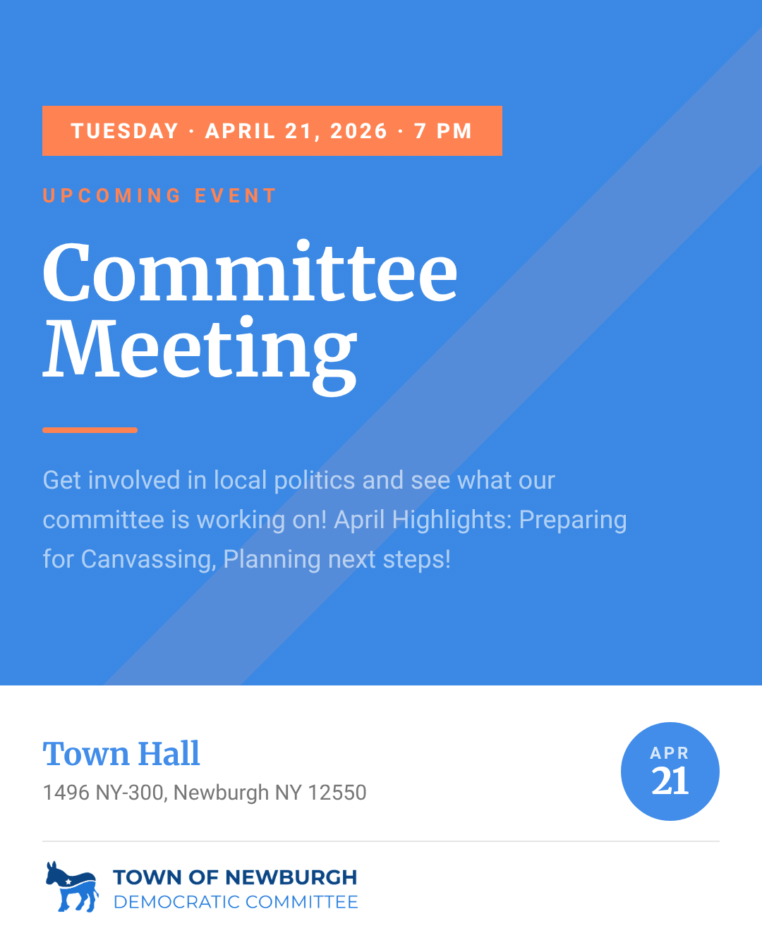 April Committee Meeting