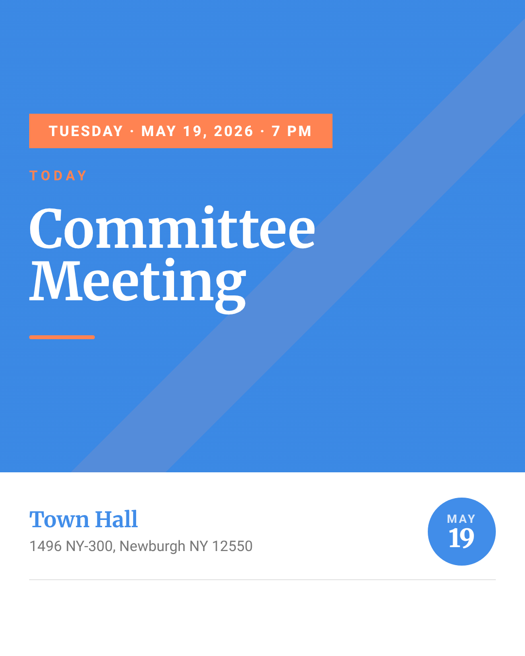 May 18 Meeting