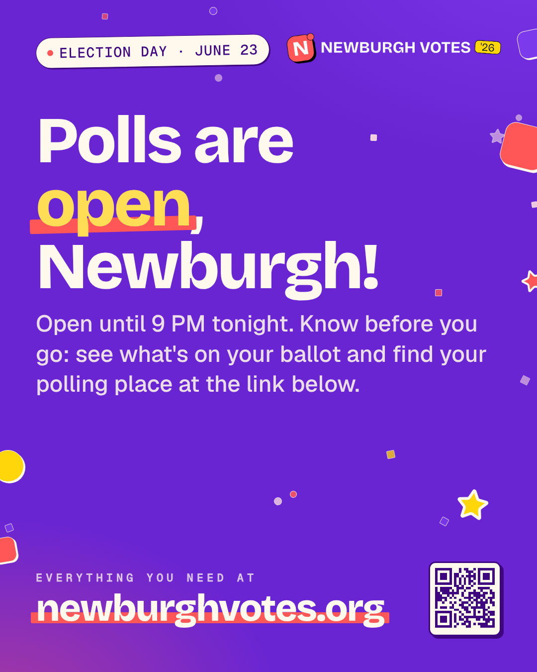 Polls Are Open — Election Day morning